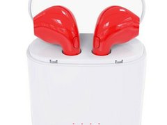 Casti Bluetooth iUni CB09, True Wireless Stereo, Red